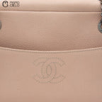 Caviar Skin Coco Mark Semi-Shoulder Bag