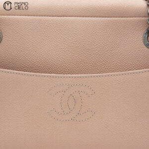 Caviar Skin Coco Mark Semi-Shoulder Bag