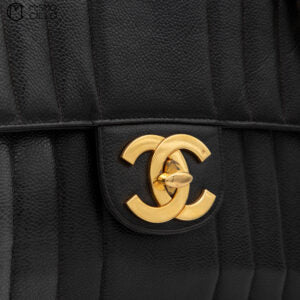 Caviar Skin Mademoiselle Deca Coco Chain Shoulder Bag