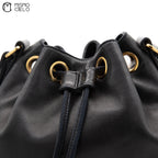 Triple Coco Drawstring Shoulder Bag With Charm Pouch