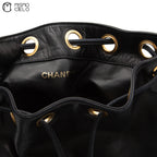 Triple Coco Drawstring Shoulder Bag With Charm Pouch