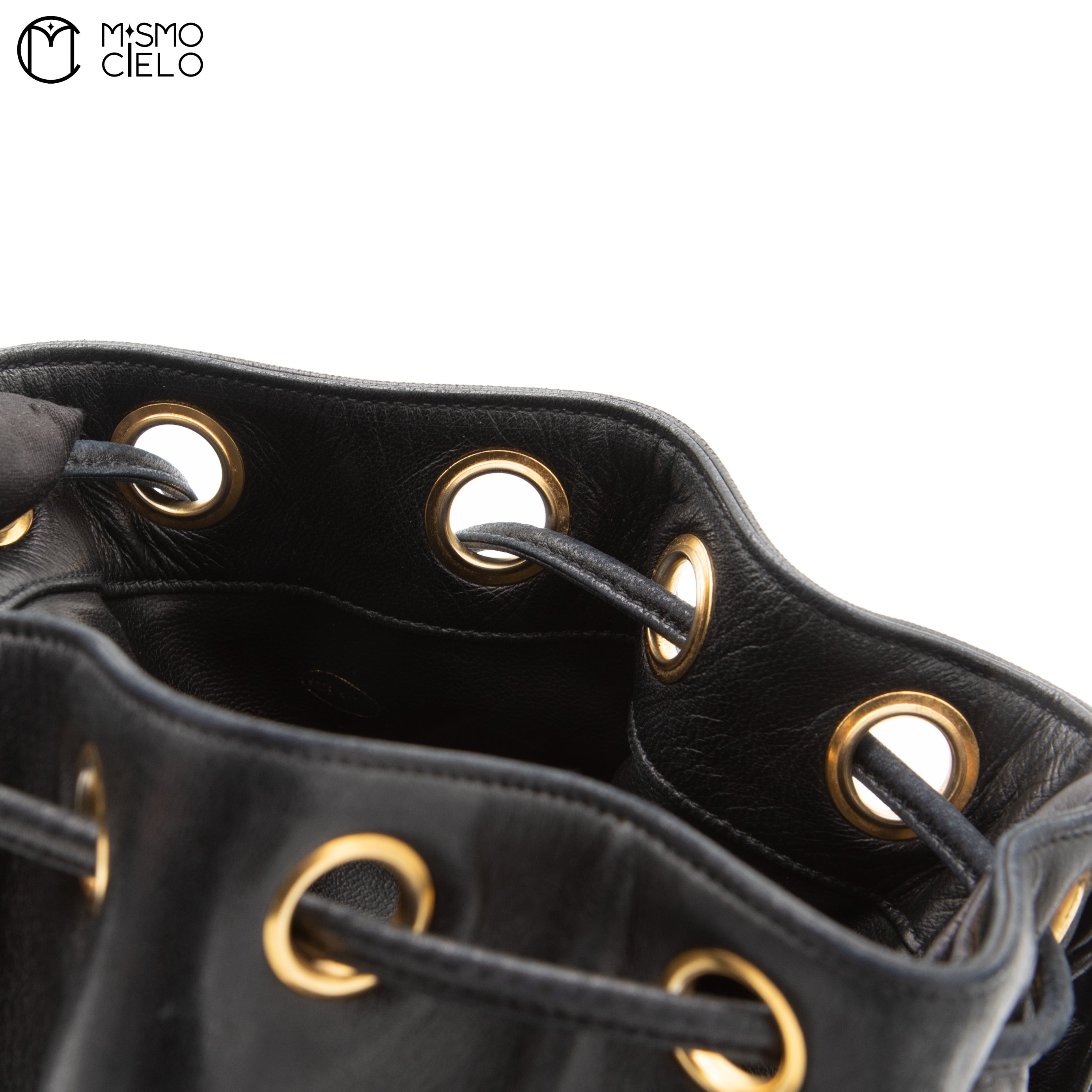 Triple Coco Drawstring Shoulder Bag With Charm Pouch