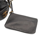 Triple Coco Drawstring Shoulder Bag With Charm Pouch