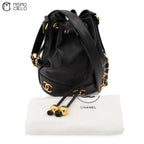 Triple Coco Drawstring Shoulder Bag With Charm Pouch