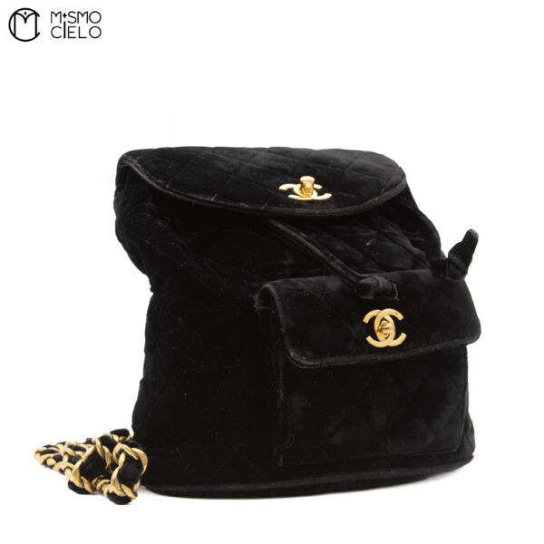 Matelasse Velour Backpack