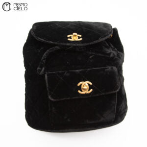 Matelasse Velour Backpack