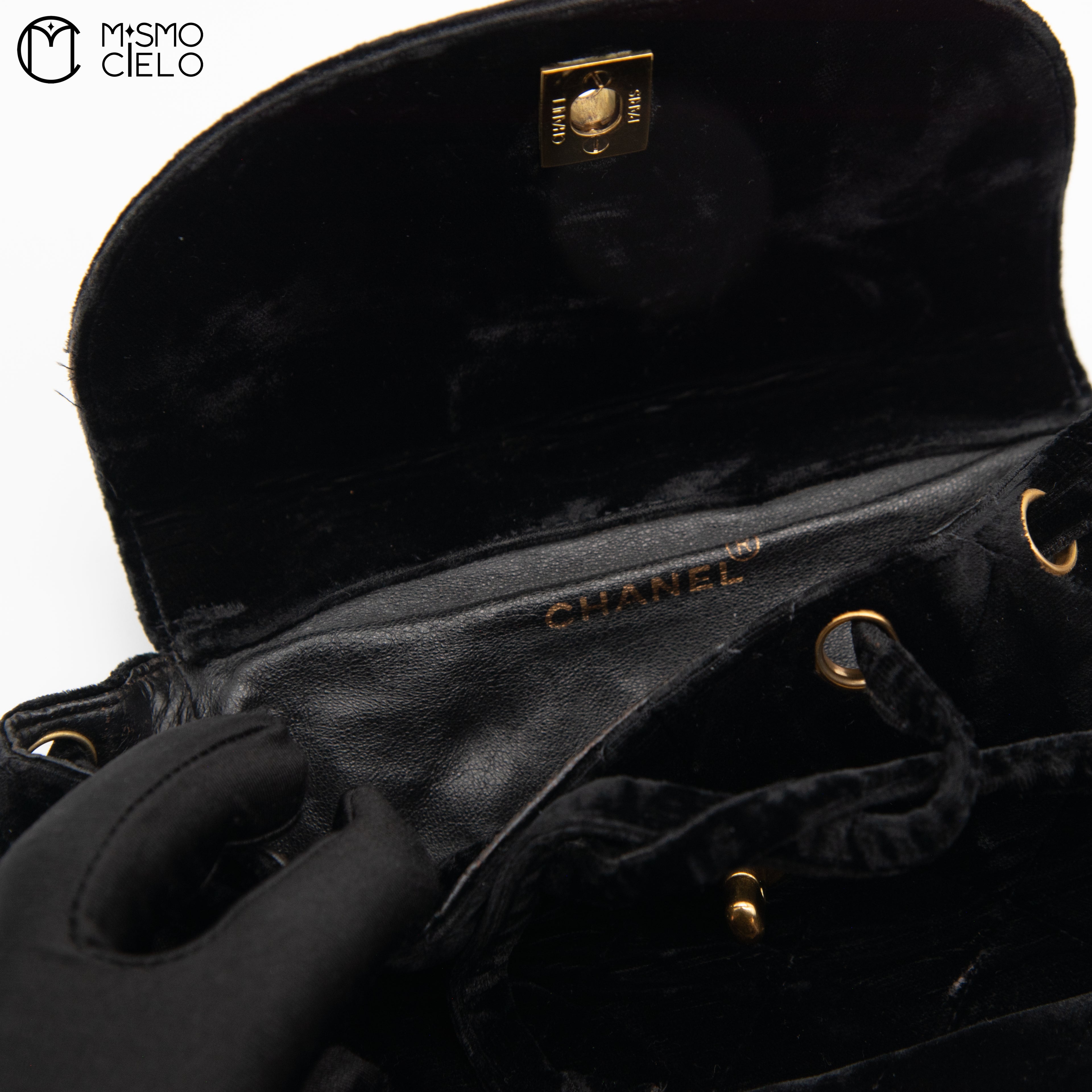 Matelasse Velour Backpack