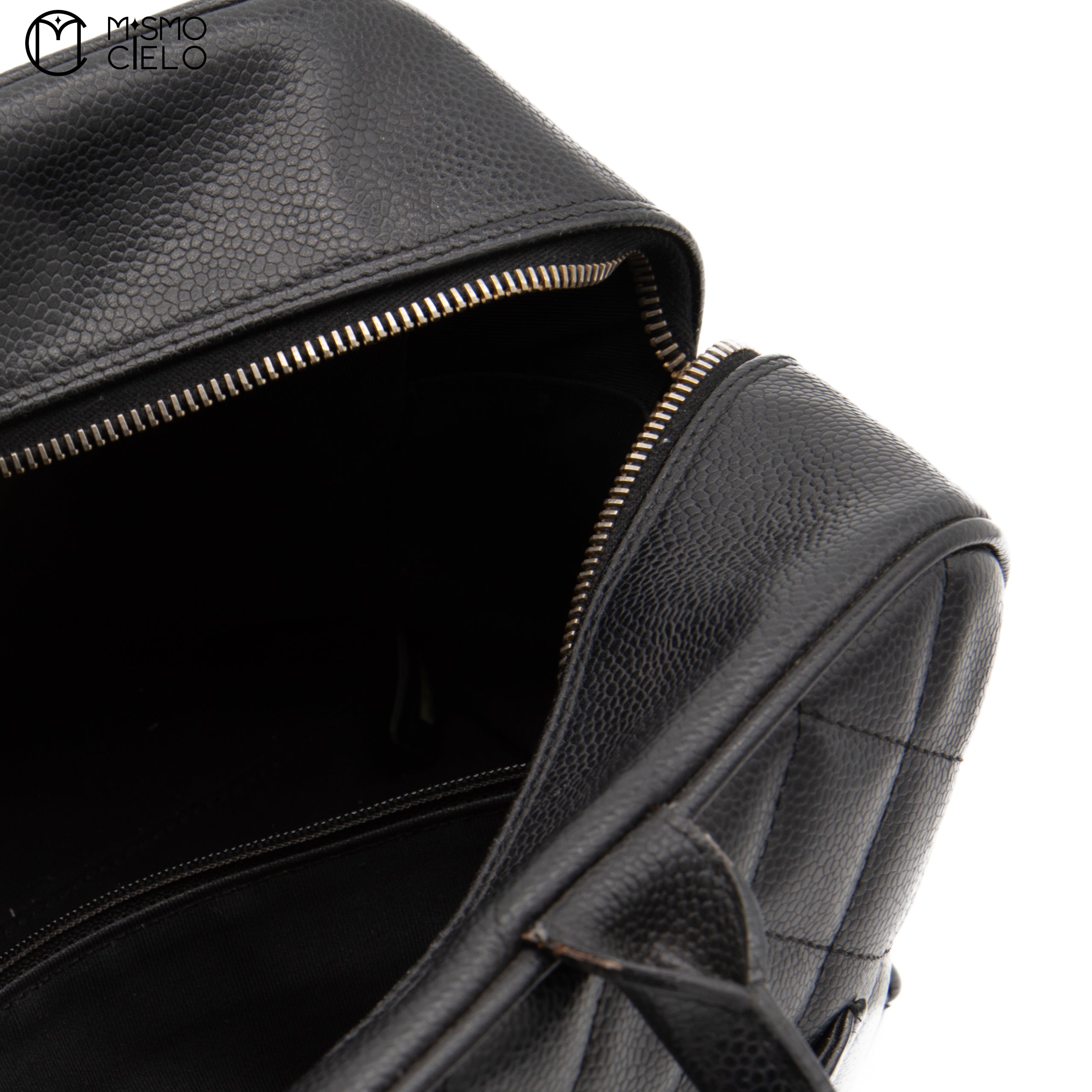 CHANEL Caviar Skin Mini Boston Bag