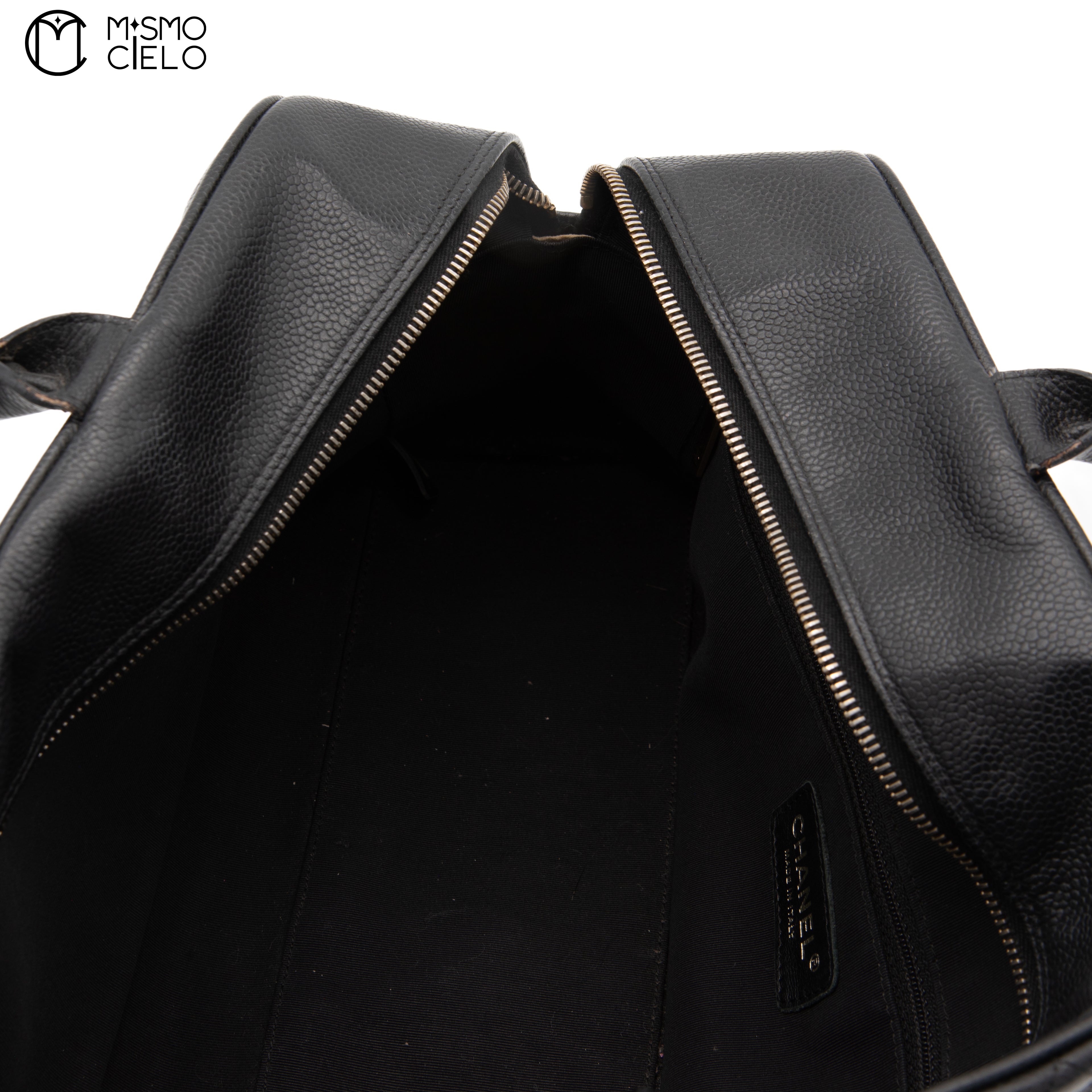 CHANEL Caviar Skin Mini Boston Bag