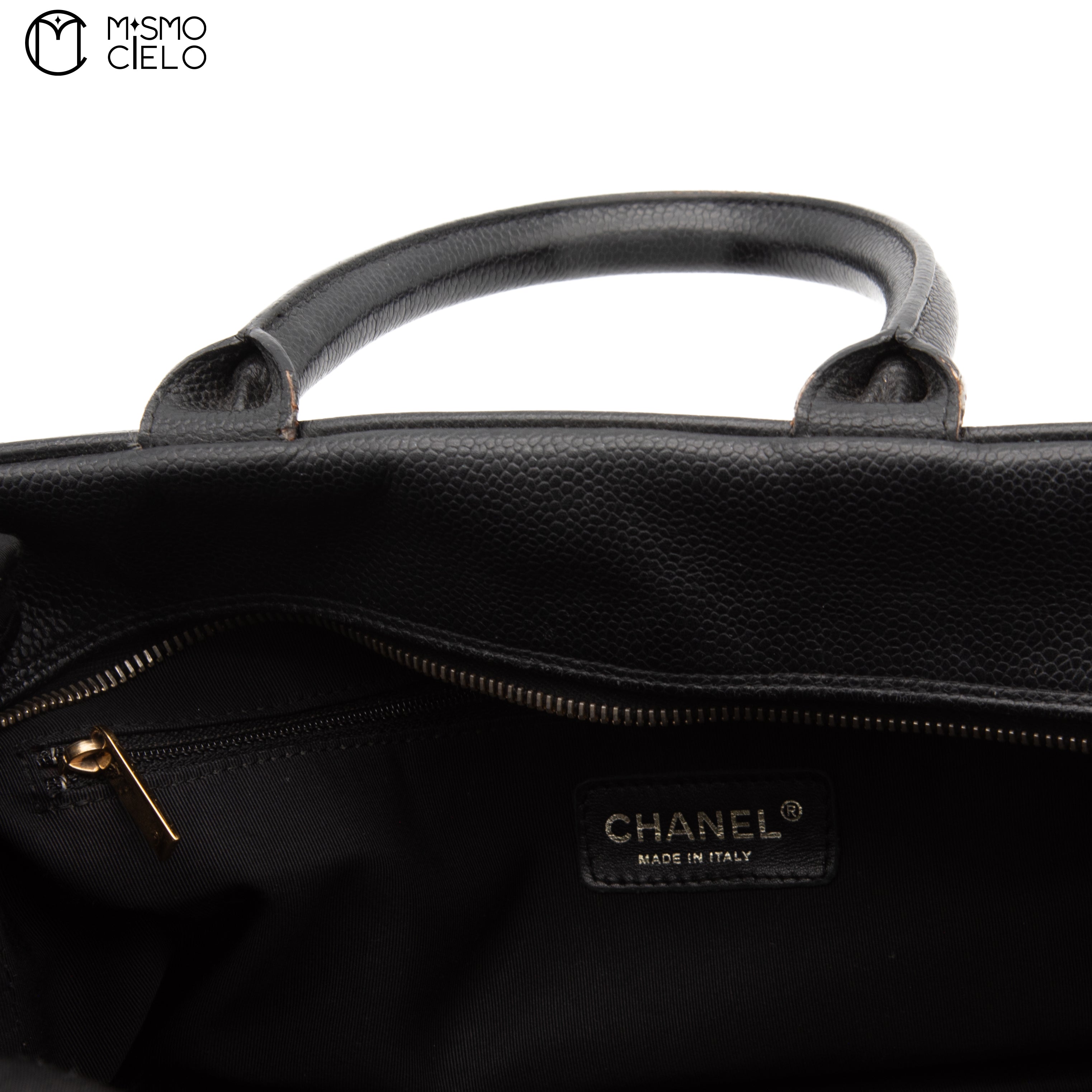 CHANEL Caviar Skin Mini Boston Bag