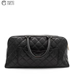 CHANEL Caviar Skin Mini Boston Bag