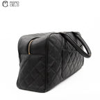 CHANEL Caviar Skin Mini Boston Bag