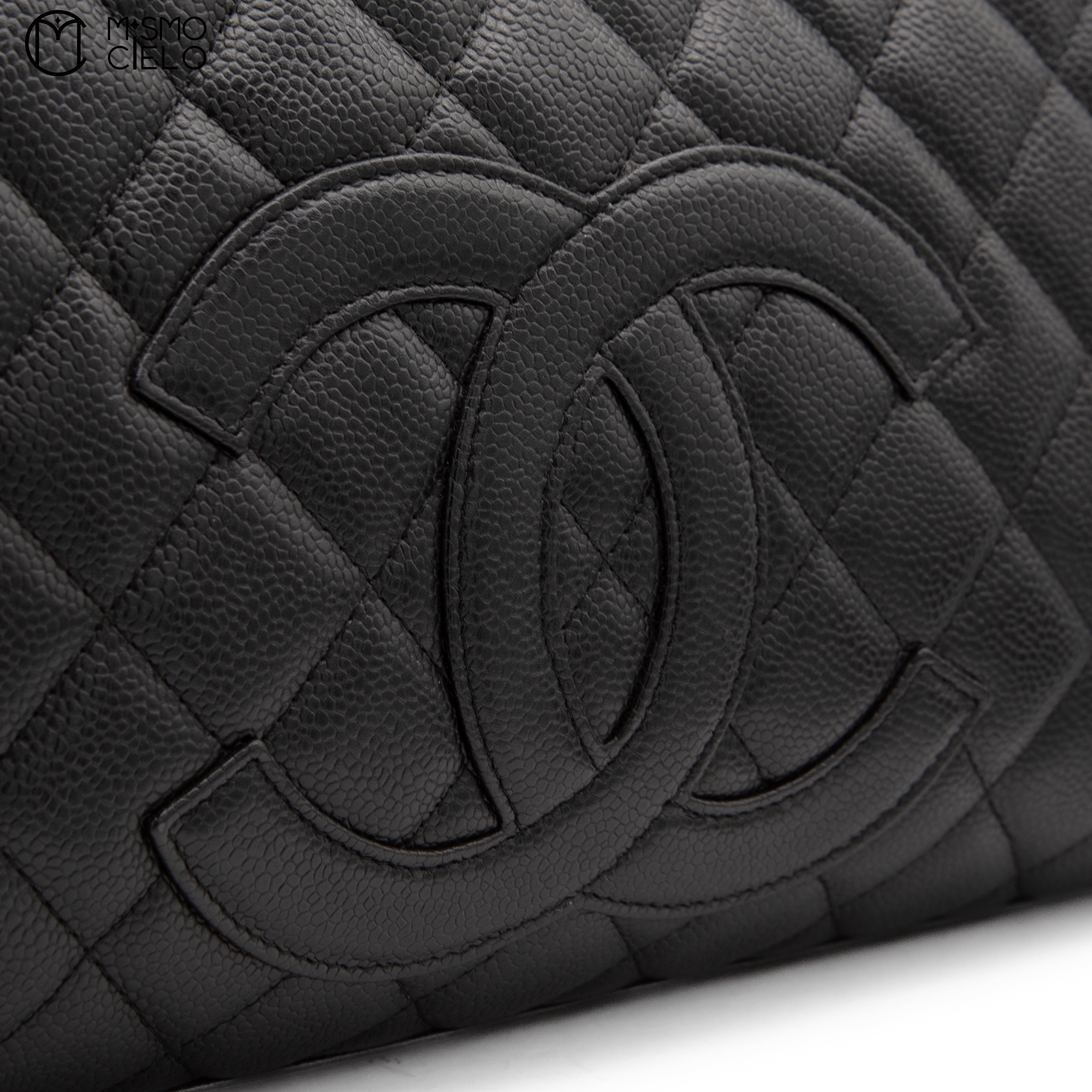 CHANEL Caviar Skin Mini Boston Bag
