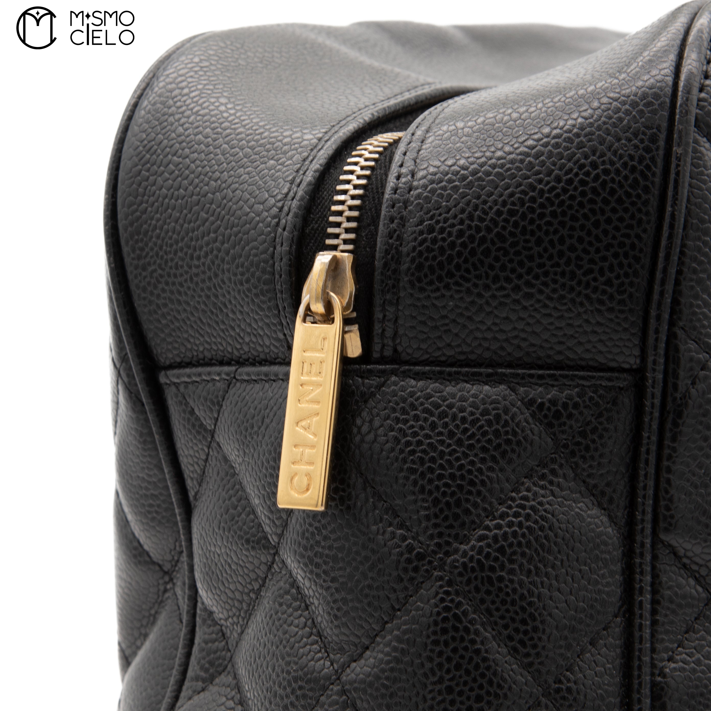 CHANEL Caviar Skin Mini Boston Bag