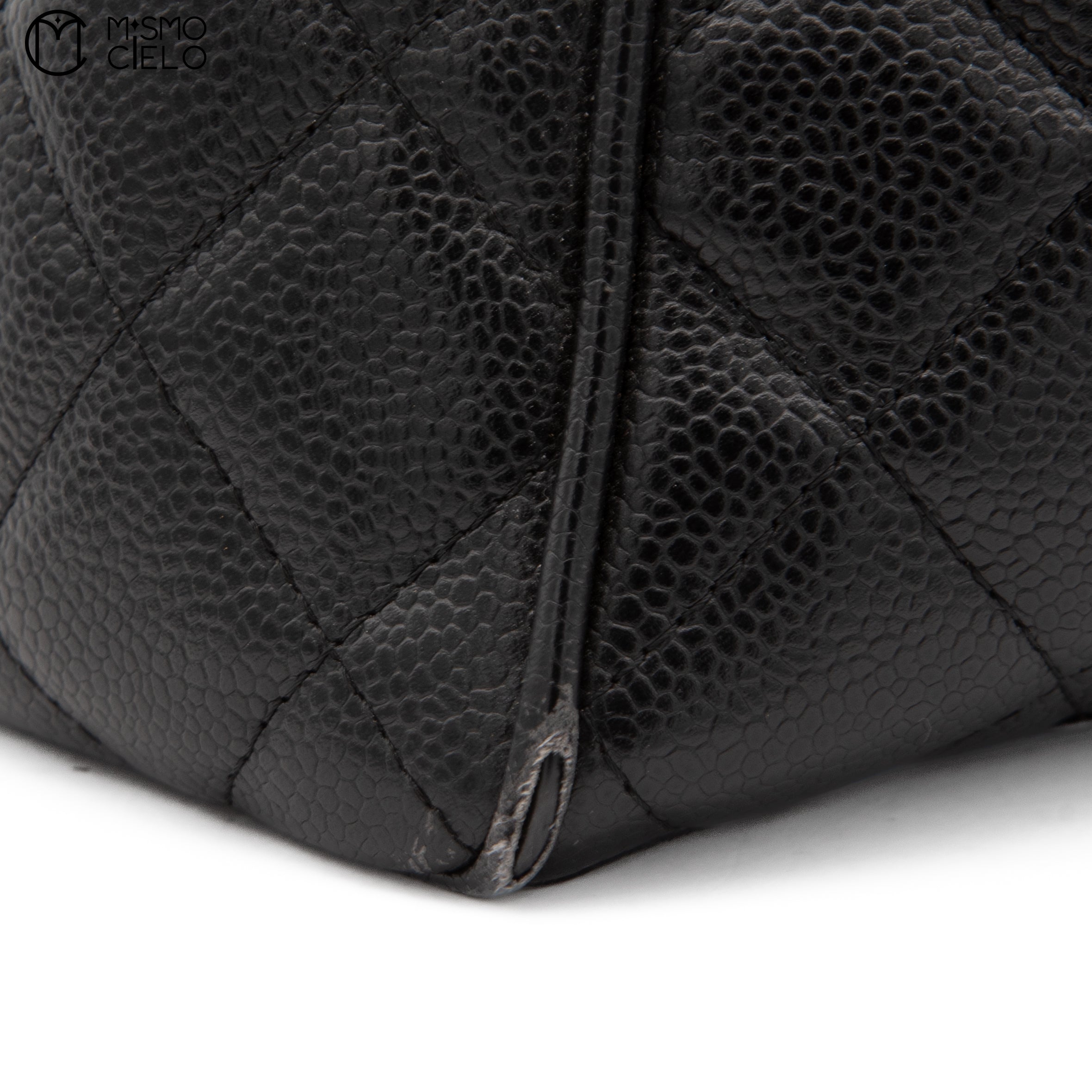 CHANEL Caviar Skin Mini Boston Bag