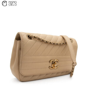 Turn Lock Shoulder Bag