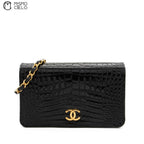 Push Lock Crocodile Mini Shoulder Bag Series 7