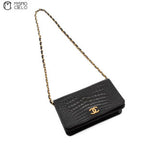 Push Lock Crocodile Mini Shoulder Bag Series 7