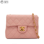 Mini Matelasse Pink Shoulder Bag