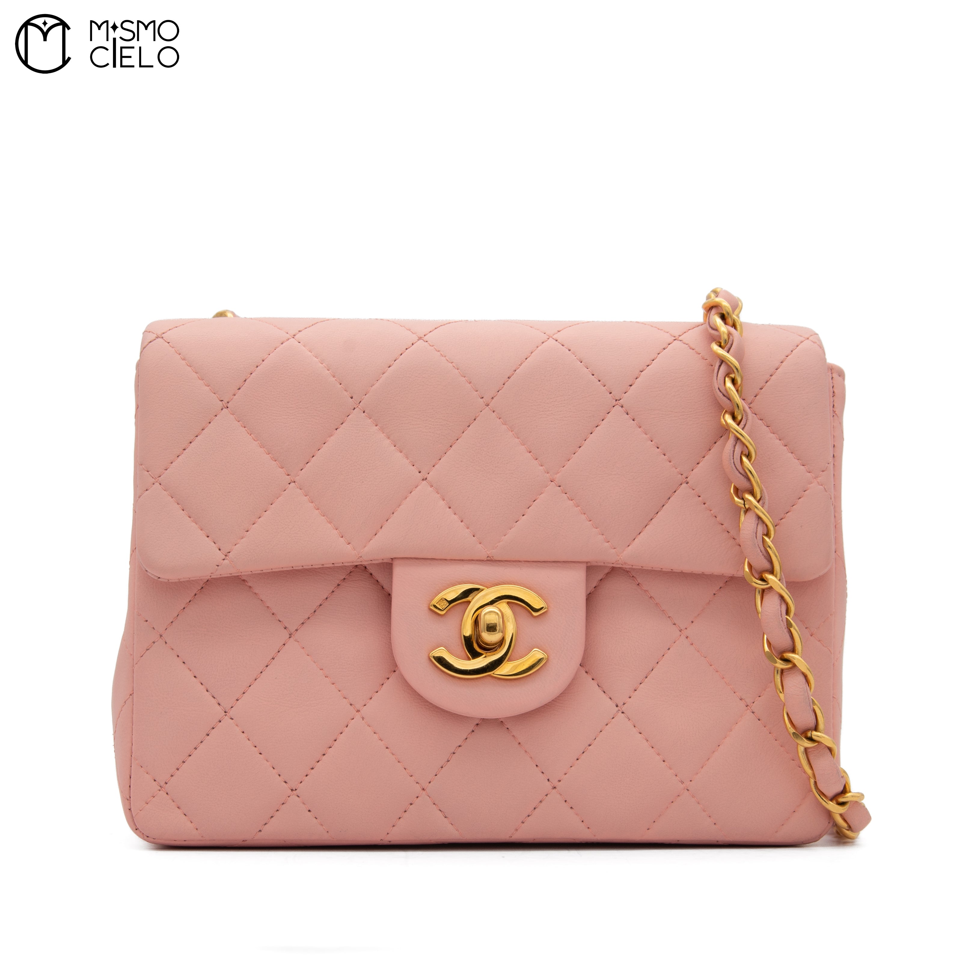 Mini Matelasse Pink Shoulder Bag