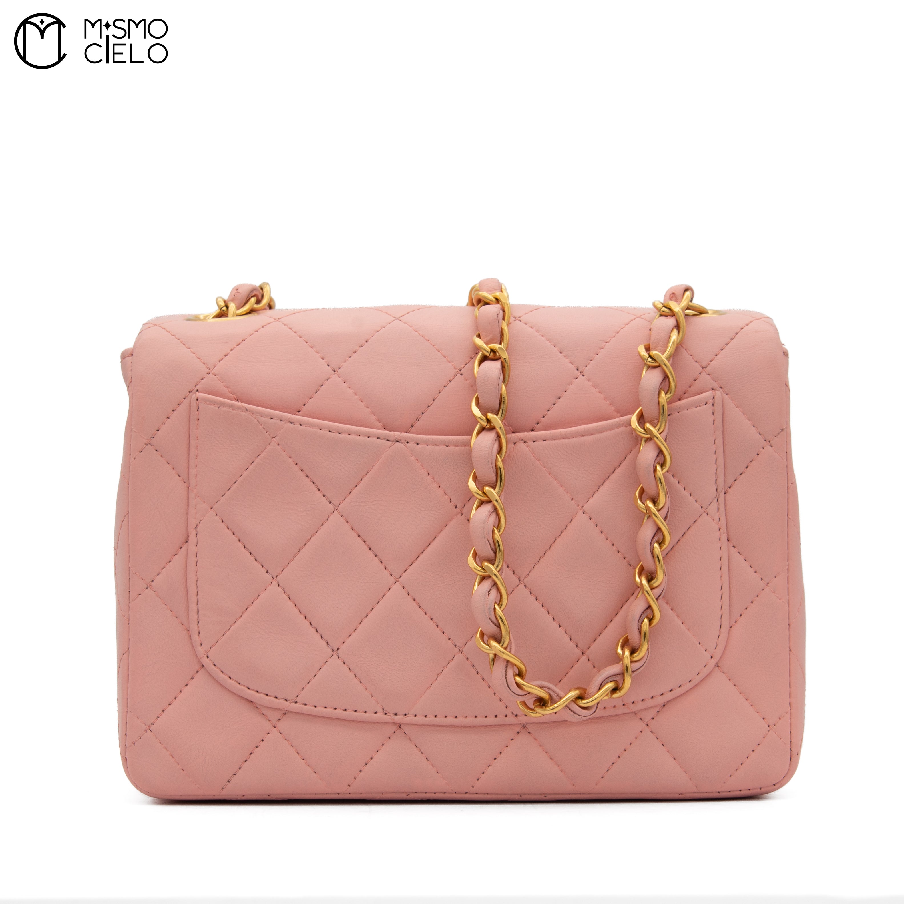 Mini Matelasse Pink Shoulder Bag