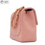 Mini Matelasse Pink Shoulder Bag