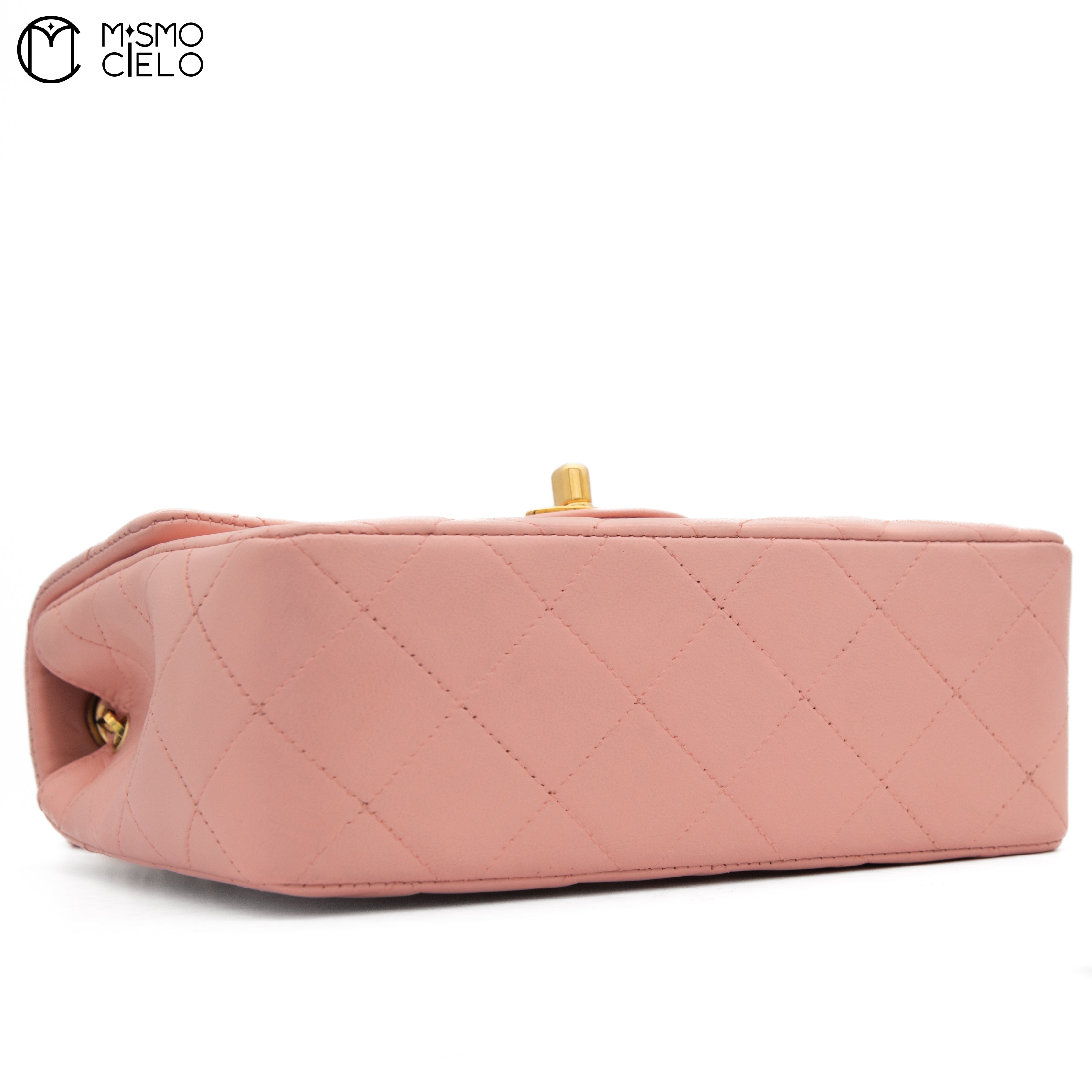 Mini Matelasse Pink Shoulder Bag