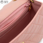 Mini Matelasse Pink Shoulder Bag