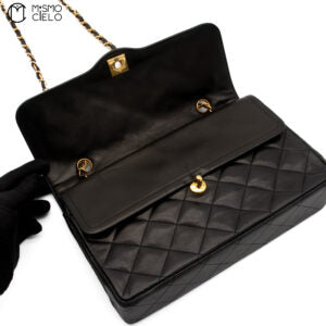 Matelasse Lambskin Double Flap Paris Limited Edition Shoulder Bag