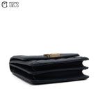 North South Boy Bag in Quilted Calfskin with Gold Tone Hardware