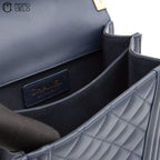 North South Boy Bag in Quilted Calfskin with Gold Tone Hardware