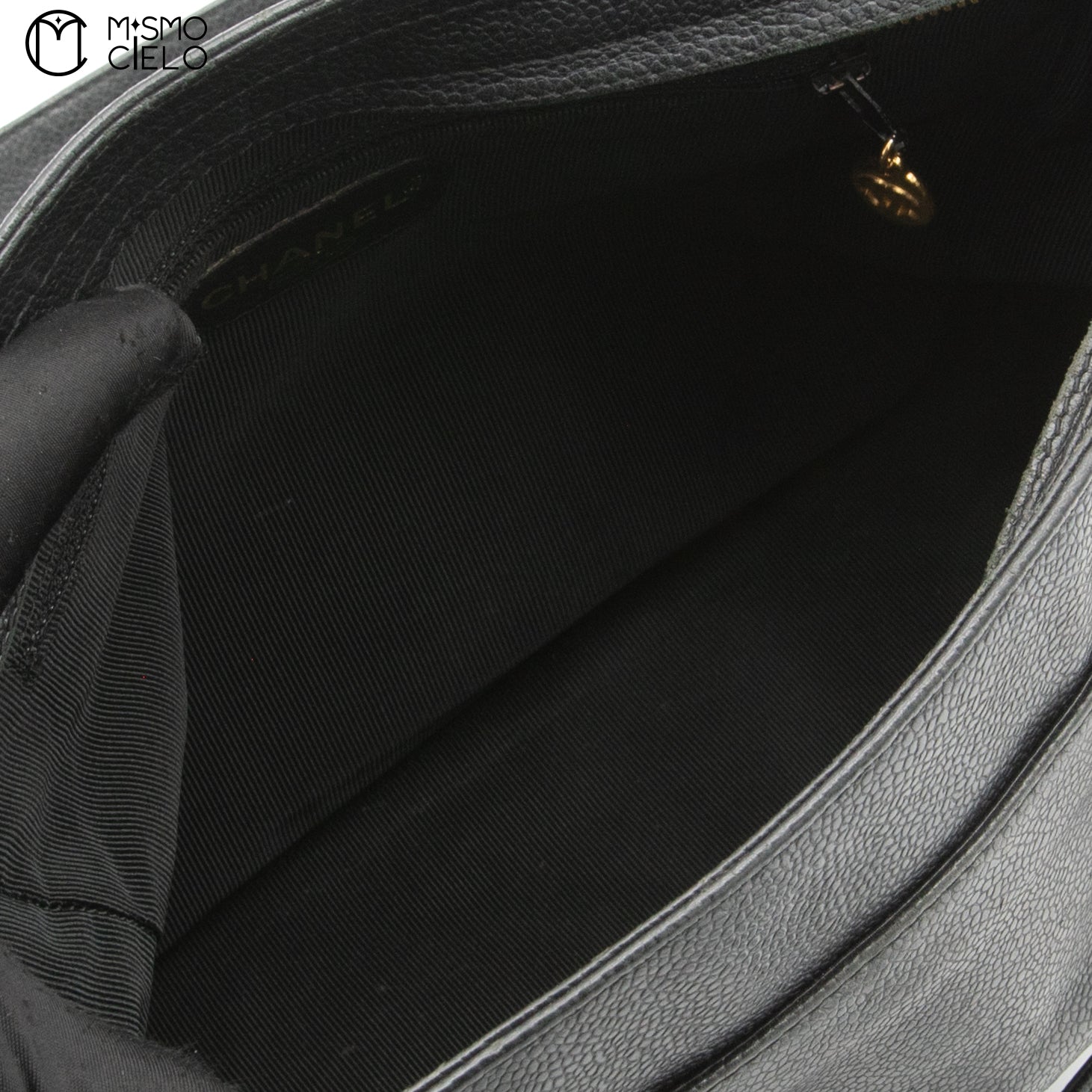 Triple Coco Caviar Skin Shoulder Bag