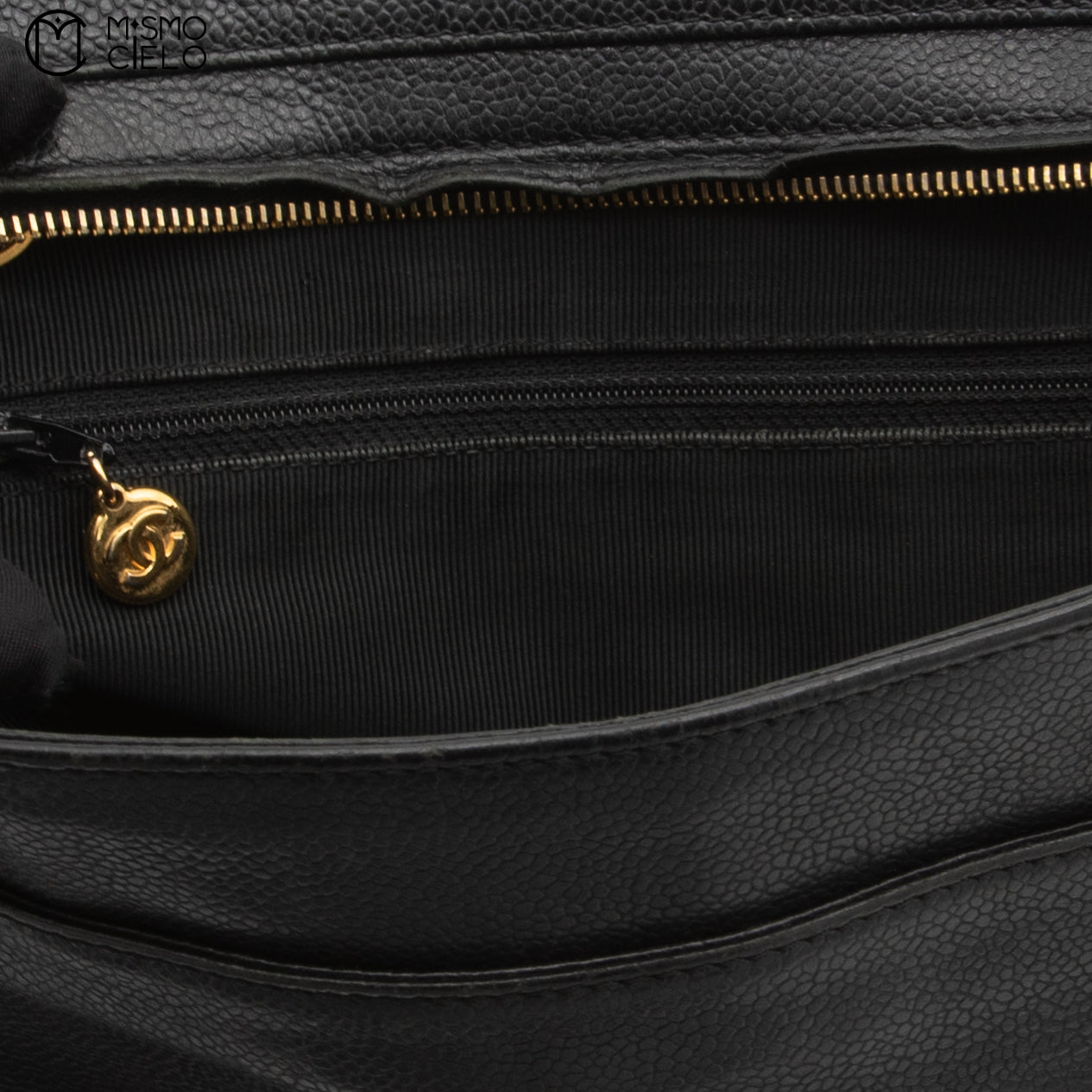 Triple Coco Caviar Skin Shoulder Bag