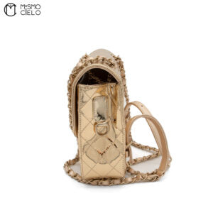 Enamel Turn Lock Backpack