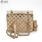 Enamel Turn Lock Backpack