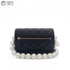 Matelasse Lambskin Pearl Chain