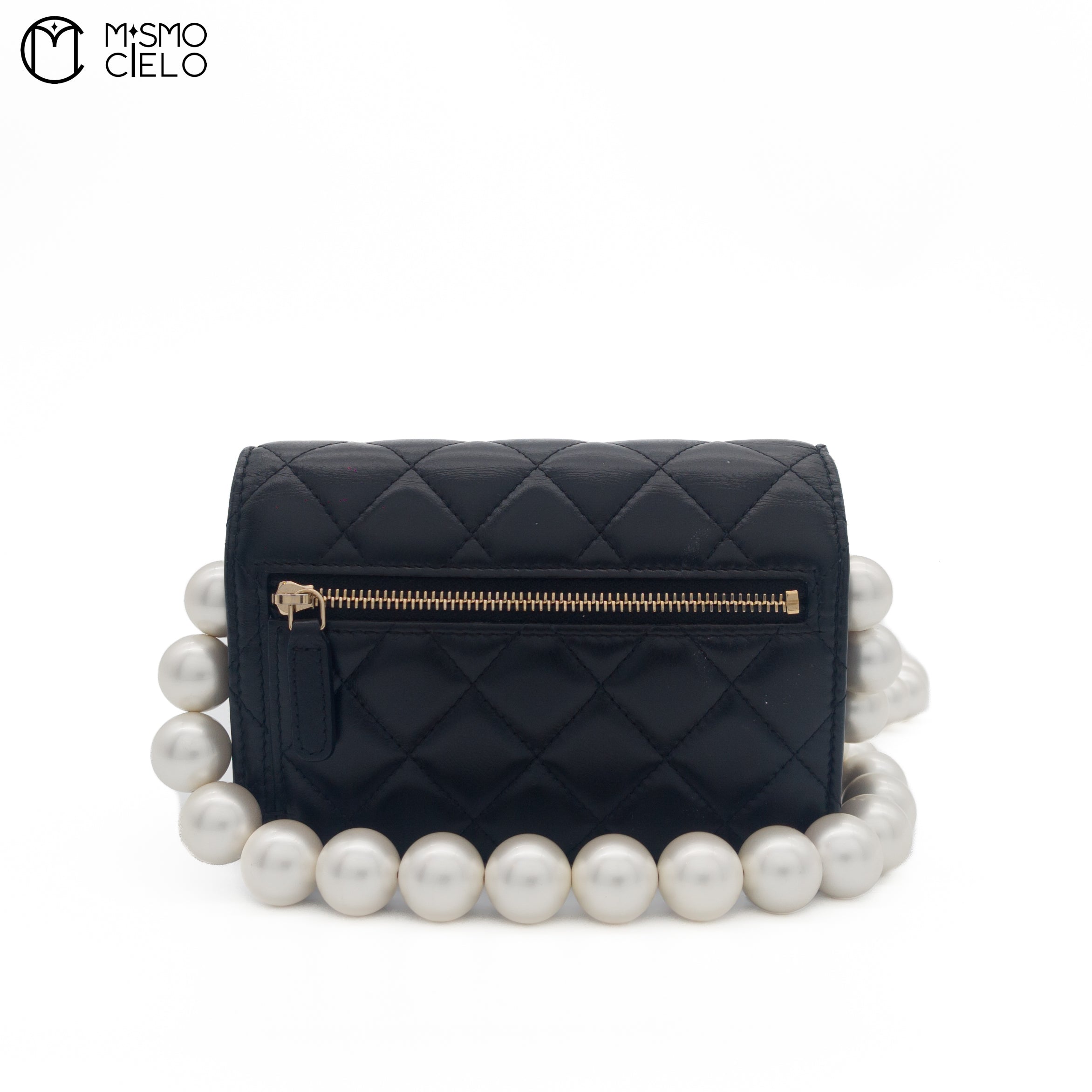 Matelasse Lambskin Pearl Chain