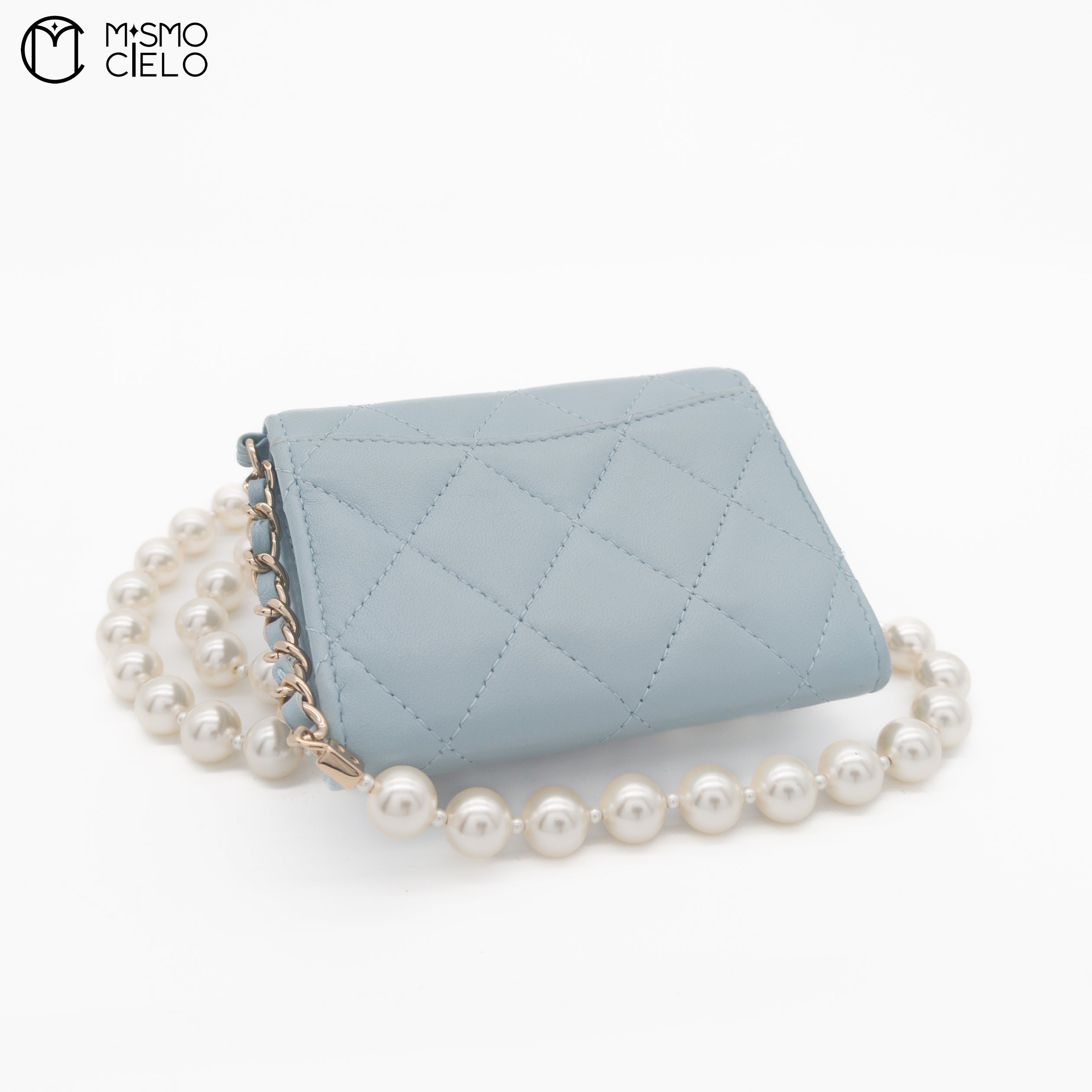 Matelasse Lambskin Pearl Chain