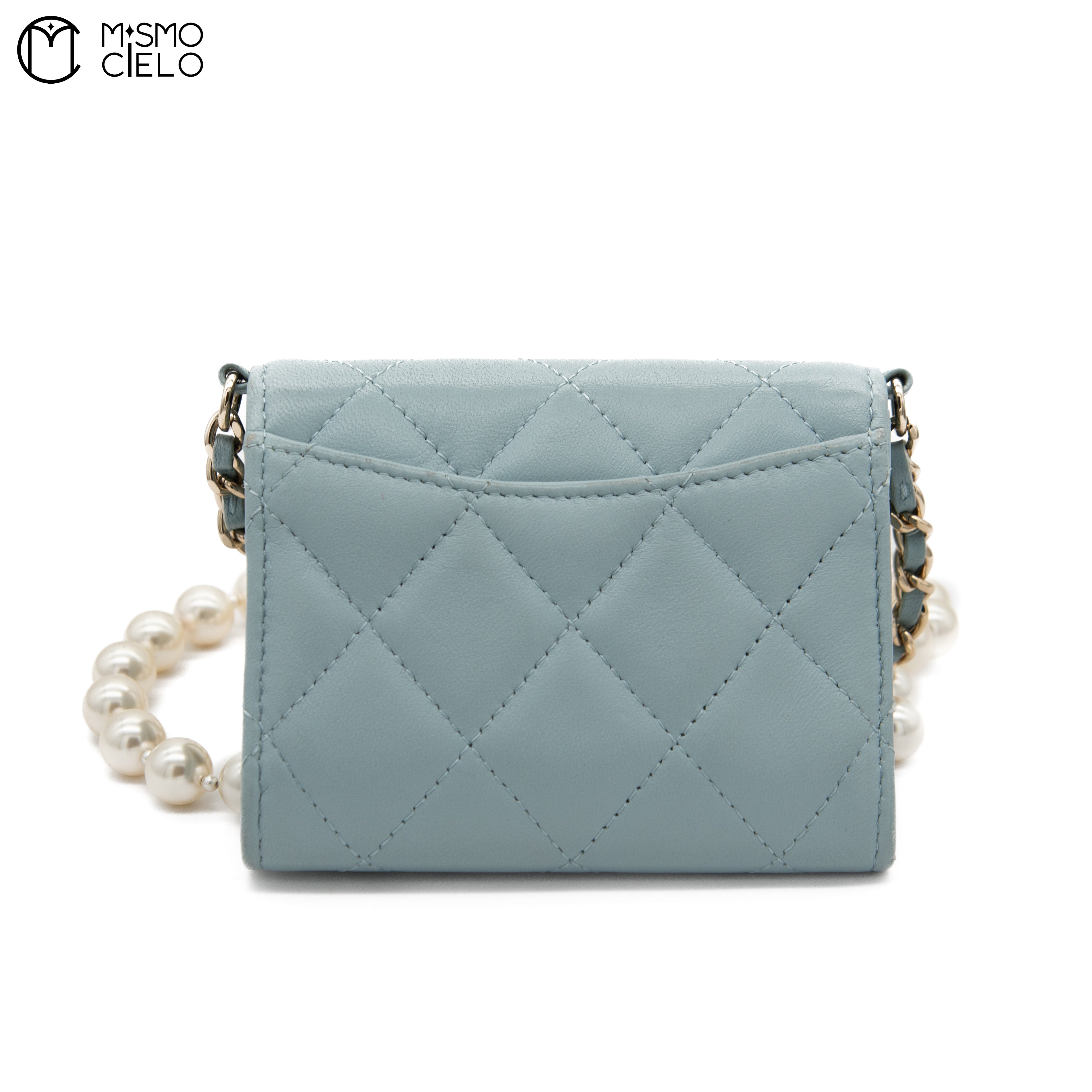 Matelasse Lambskin Pearl Chain