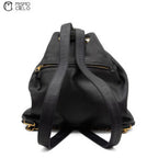 Coco Mark Drawstring Chain Backpack With Pouch