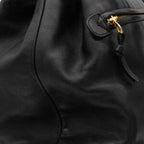 Coco Mark Drawstring Chain Backpack With Pouch