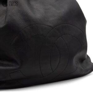 Coco Mark Drawstring Chain Backpack With Pouch