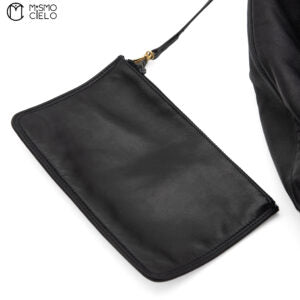 Coco Mark Drawstring Chain Backpack With Pouch