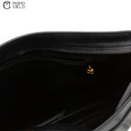 Caviar Skin Triple Coco Double Chain Shoulder Black