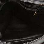 Caviar Skin Triple Coco Double Chain Shoulder Black