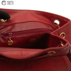 Caviar Skin Deca Coco Chain Red Backpack