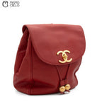 Caviar Skin Deca Coco Chain Red Backpack