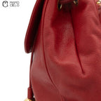 Caviar Skin Deca Coco Chain Red Backpack