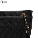 Black Caviar Skin Shoulder Bag