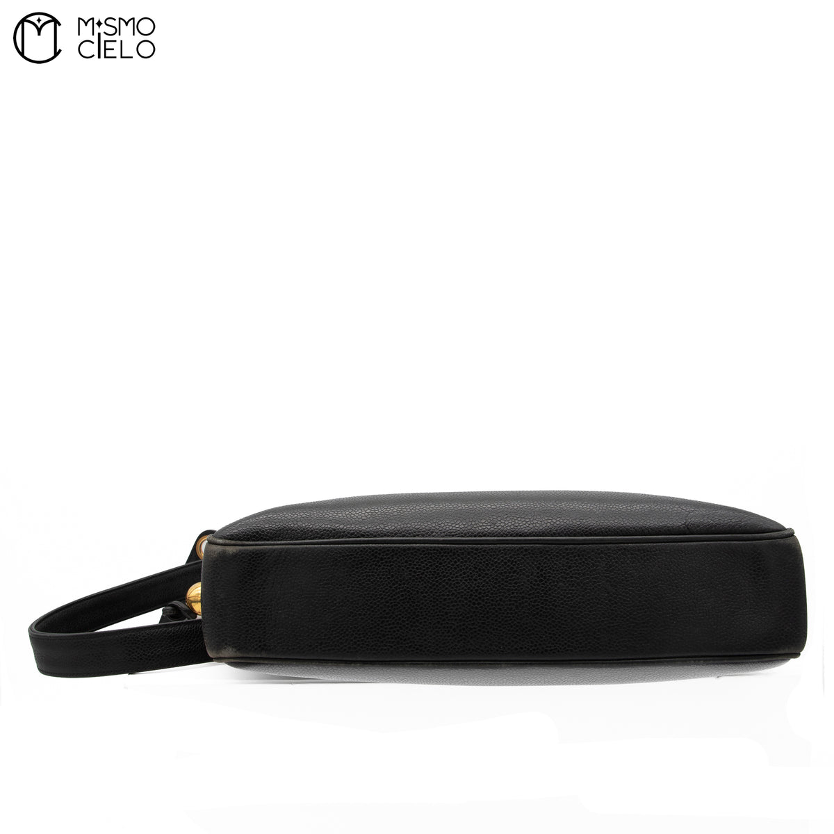 Black Caviar Skin Shoulder Bag